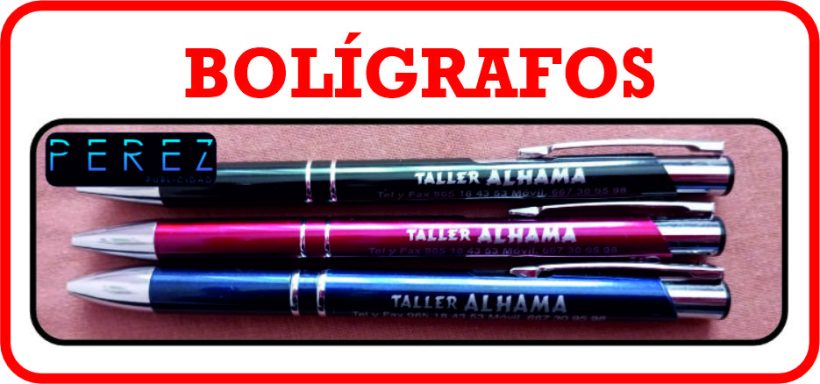 BOLIGRAFOS PERSONALIZADOS DE METAL